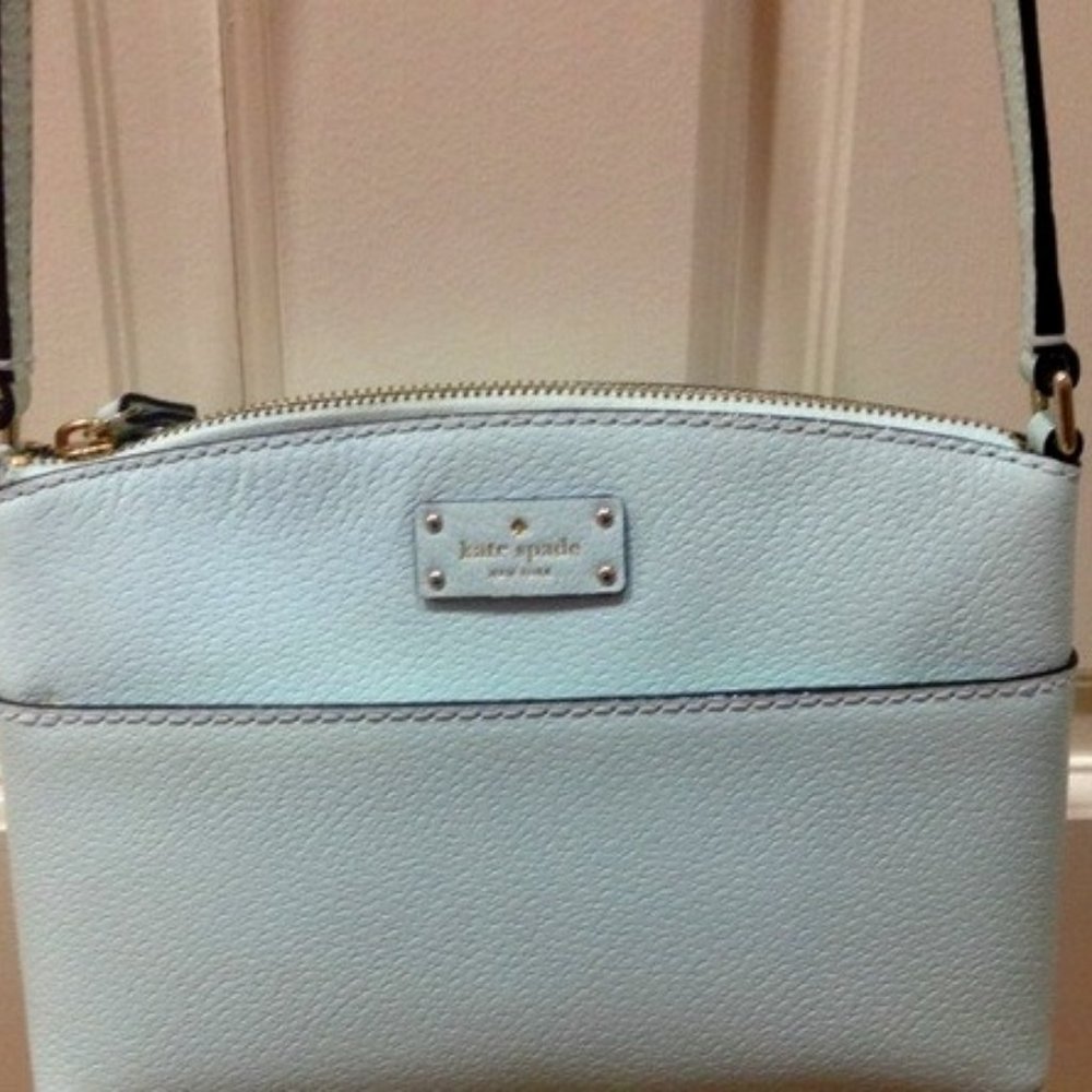 Kate Spade Leather Crossbody Pale Blue